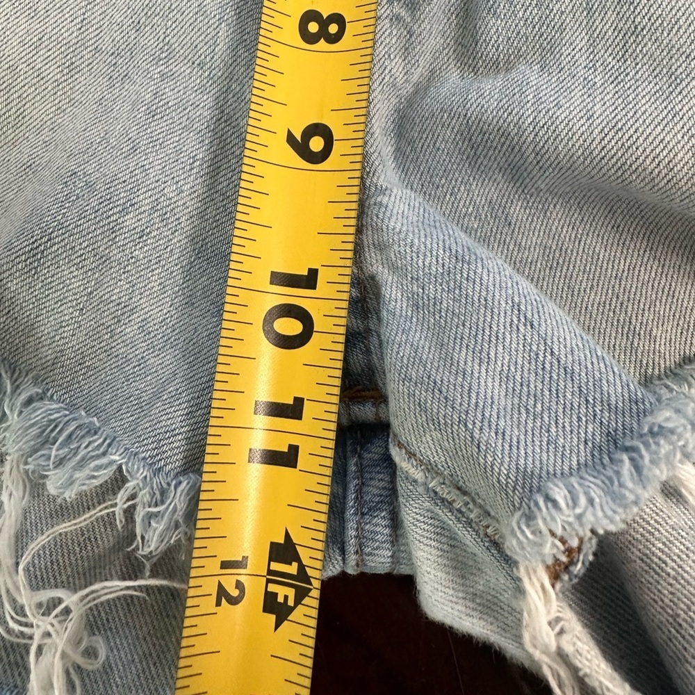 Madewell The Perfect Summer Jean Fringe Shorts Size 26 - Picture 17 of 17